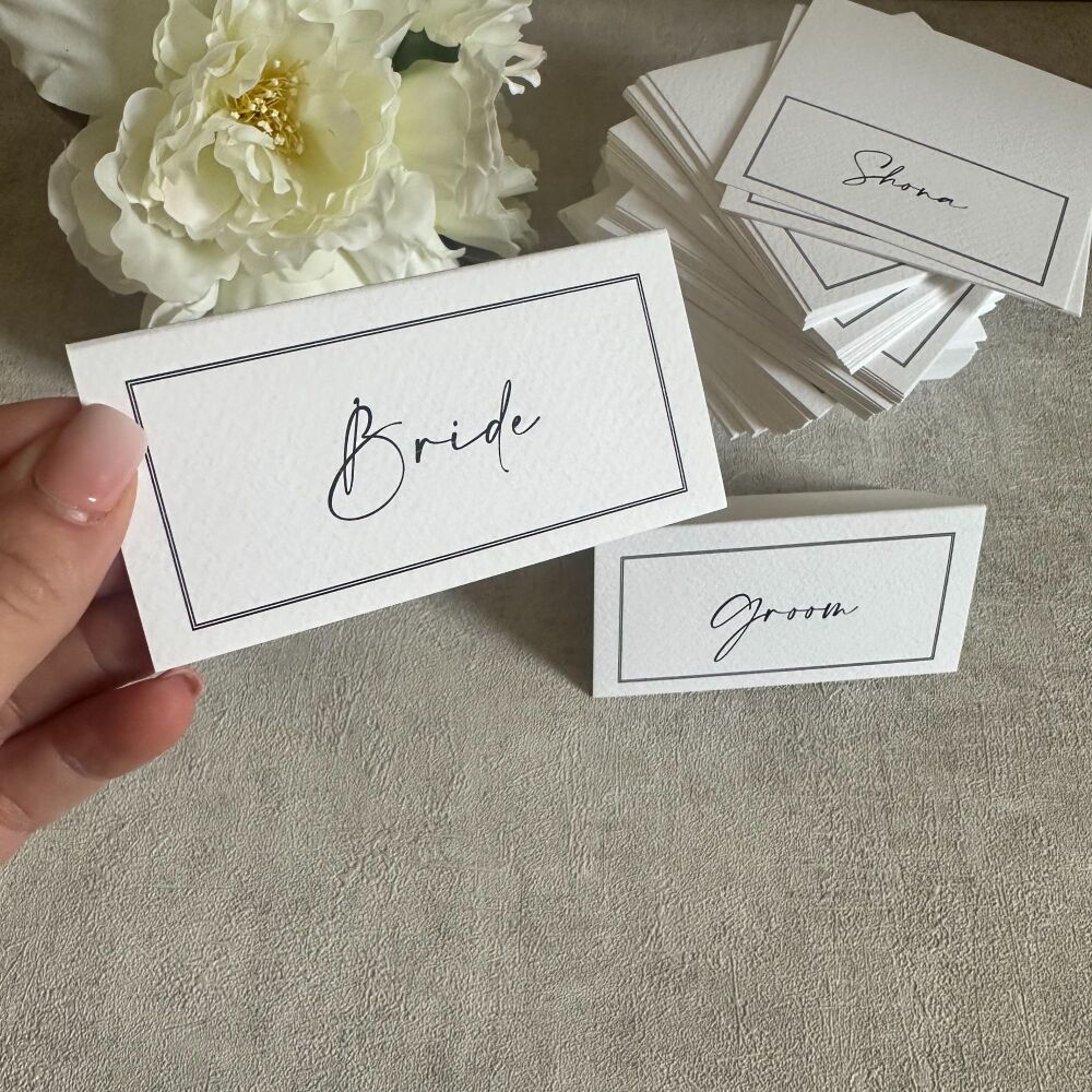 Place Cards: Textured Card - Packs of 10