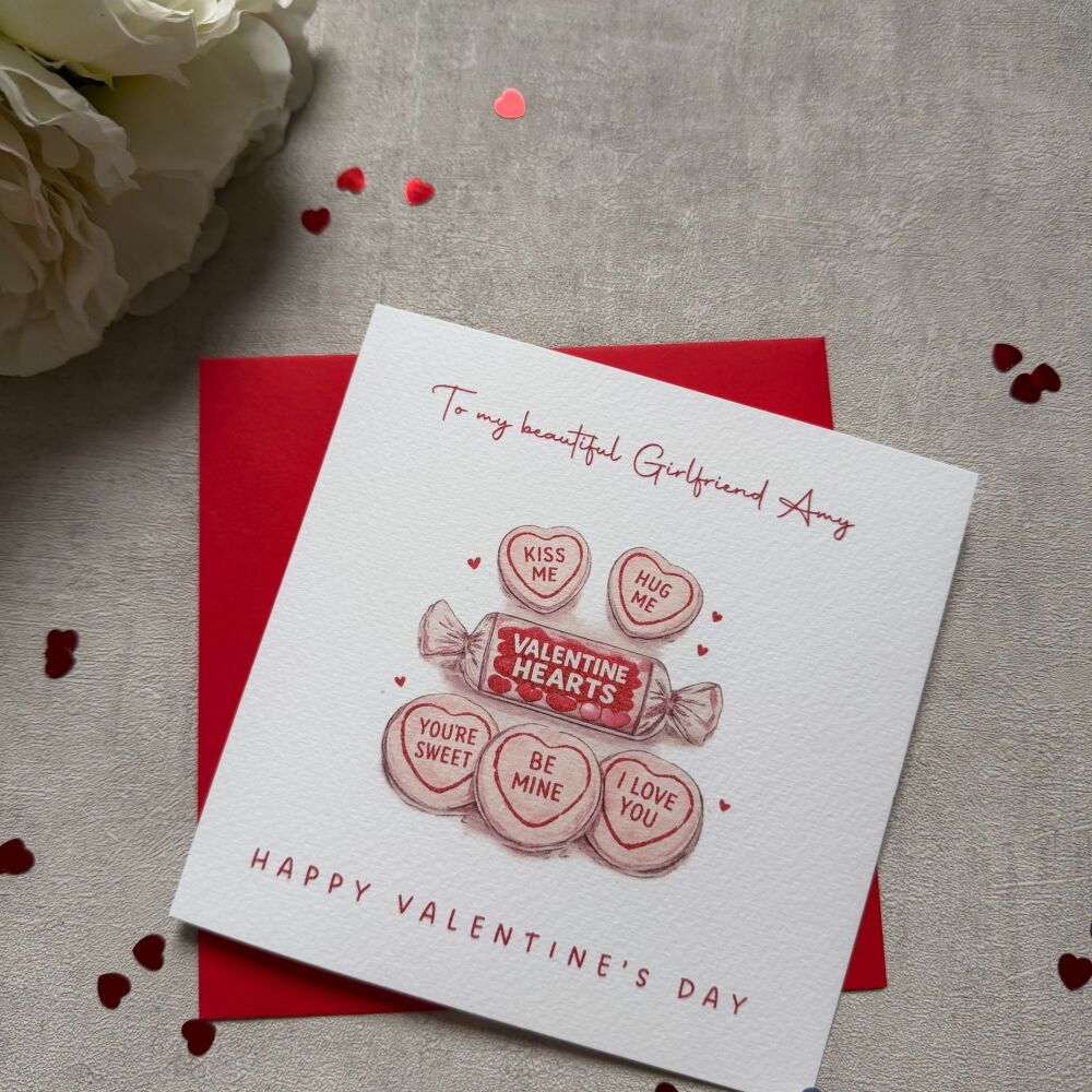 Valentine's Card - love hearts
