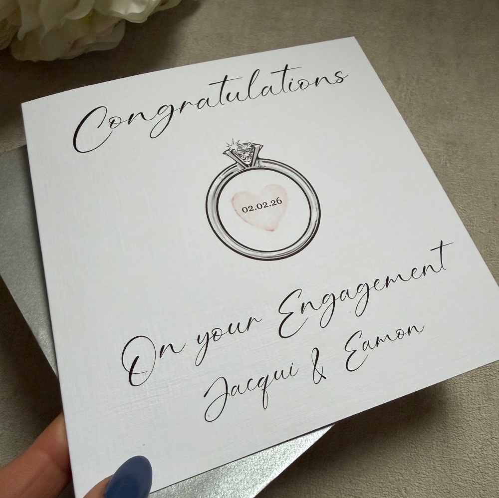 Engagement Congratulations - ring with date