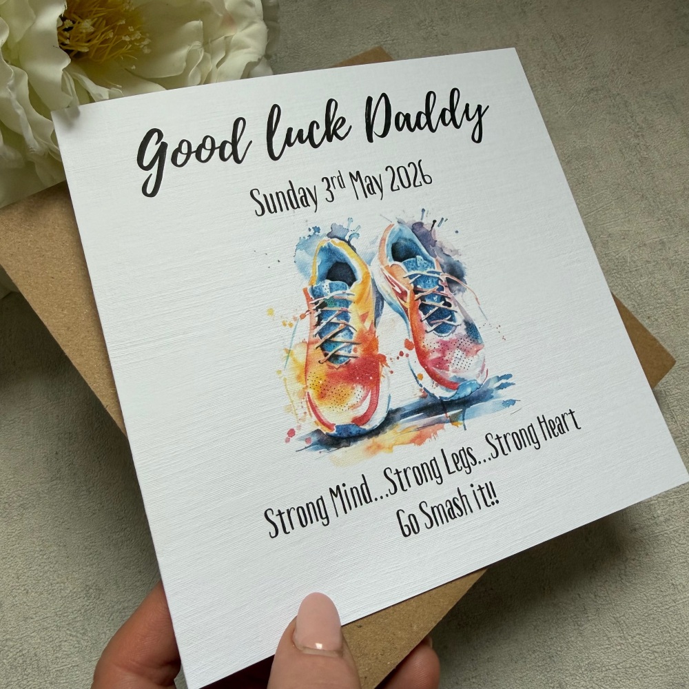 Marathon -good luck card