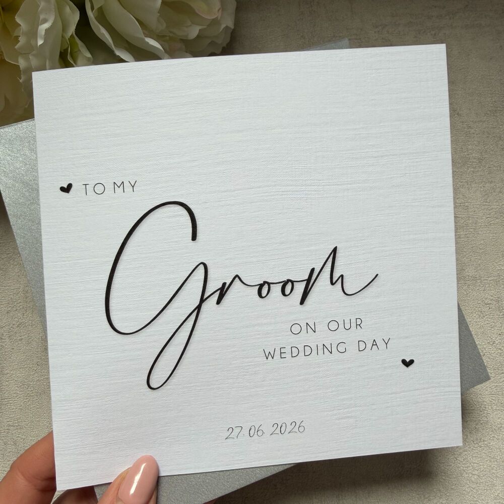 To My Groom / Husband to be on our Wedding Day