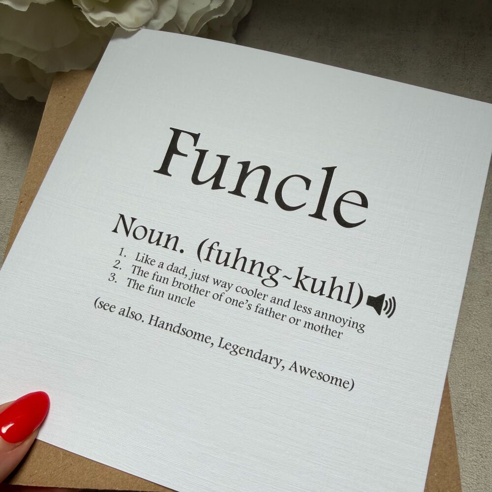 New Uncle Card  - Funcle