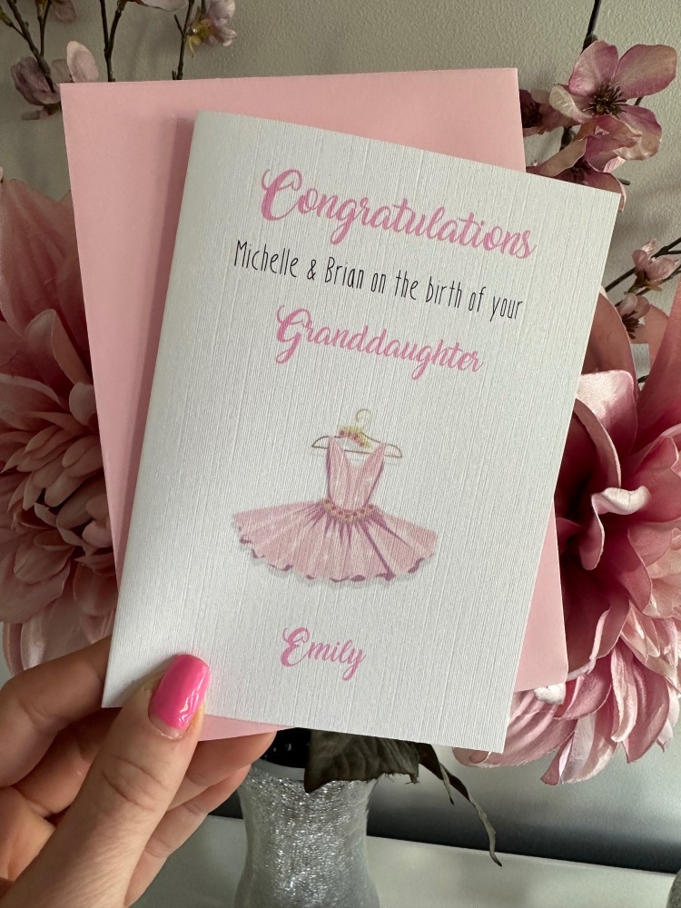 New Granddaughter Congratulations Card