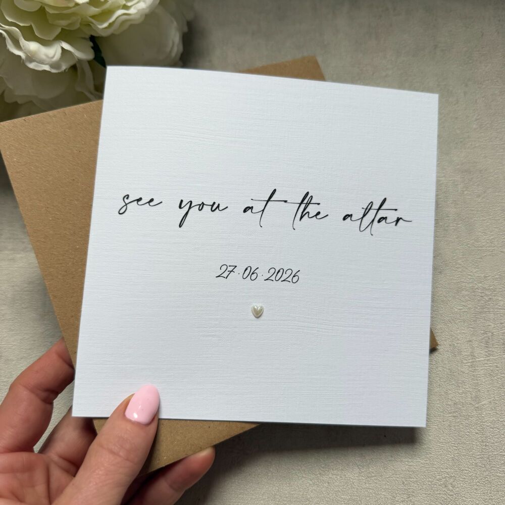 See you at the altar