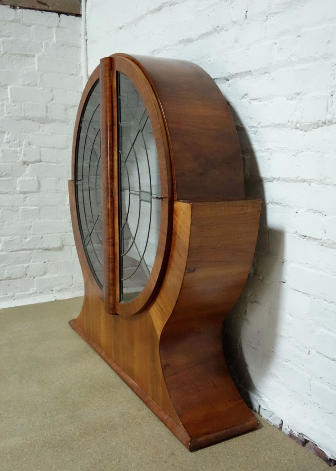 Art Deco Round Display Cabinet 1930s Colin Pender Antiques