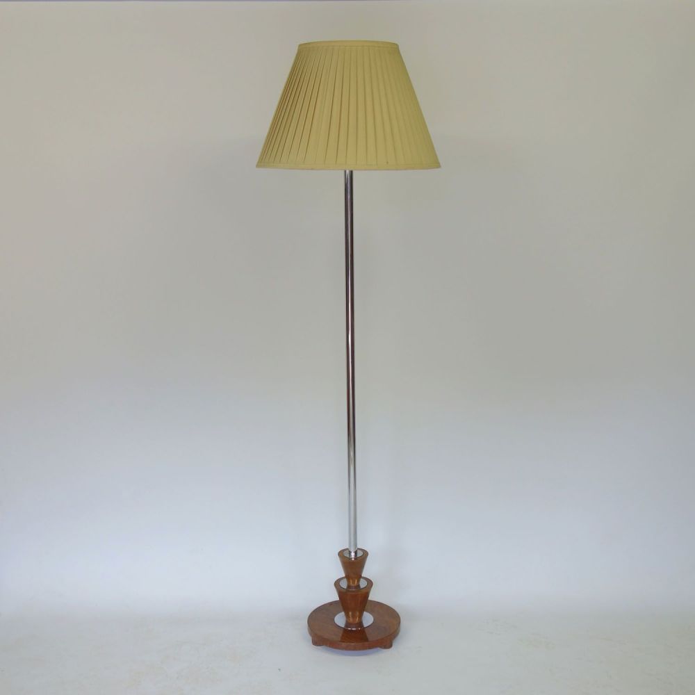 Art Deco Chrome Standard lamp.