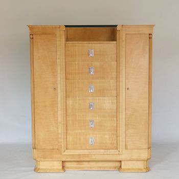 Art Deco Dressing Chest in Satin Birch by Alister Maynard and Betty Joel Circa 1938 SOLD