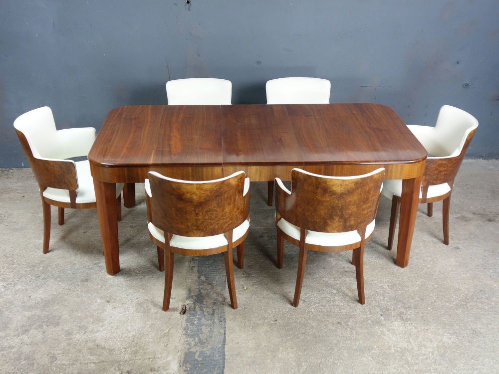Art Deco Dining suite with 6 chairs