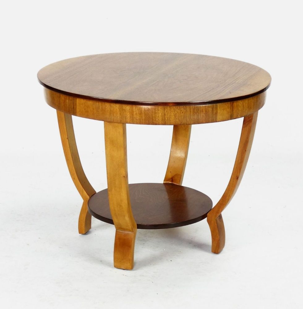 Art Deco Side Table in Walnut.