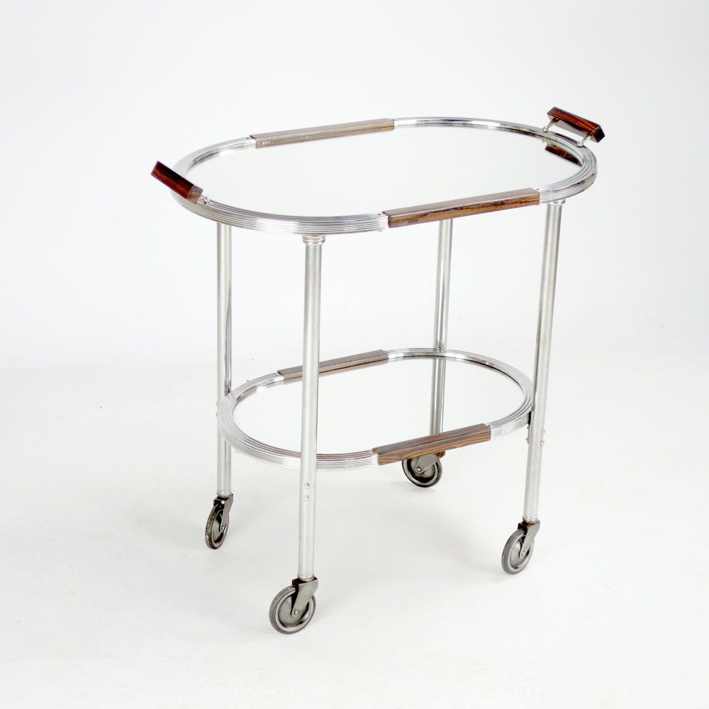 Art Deco Drinks Trolley with removable Tray 1930's
