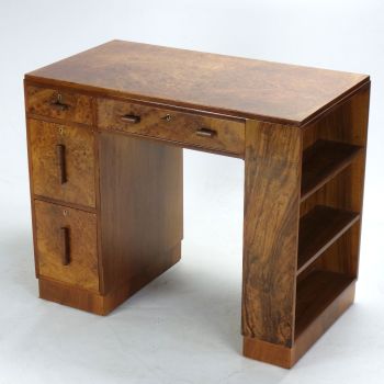 Art Deco Desk in Walnut SOLD