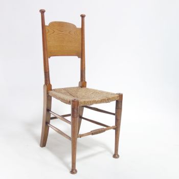 Arts and Crafts Oak Dining Chair by William Birch