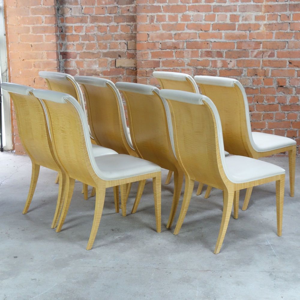 Art Deco Style Dining chairs Set of Eight 