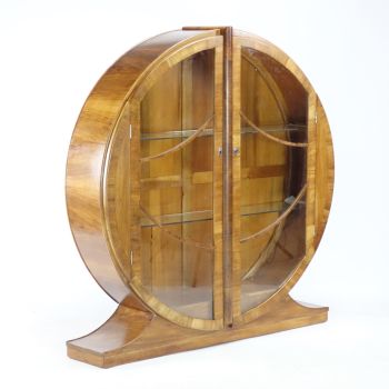 Art Deco Circular Display Cabinet 1930s.