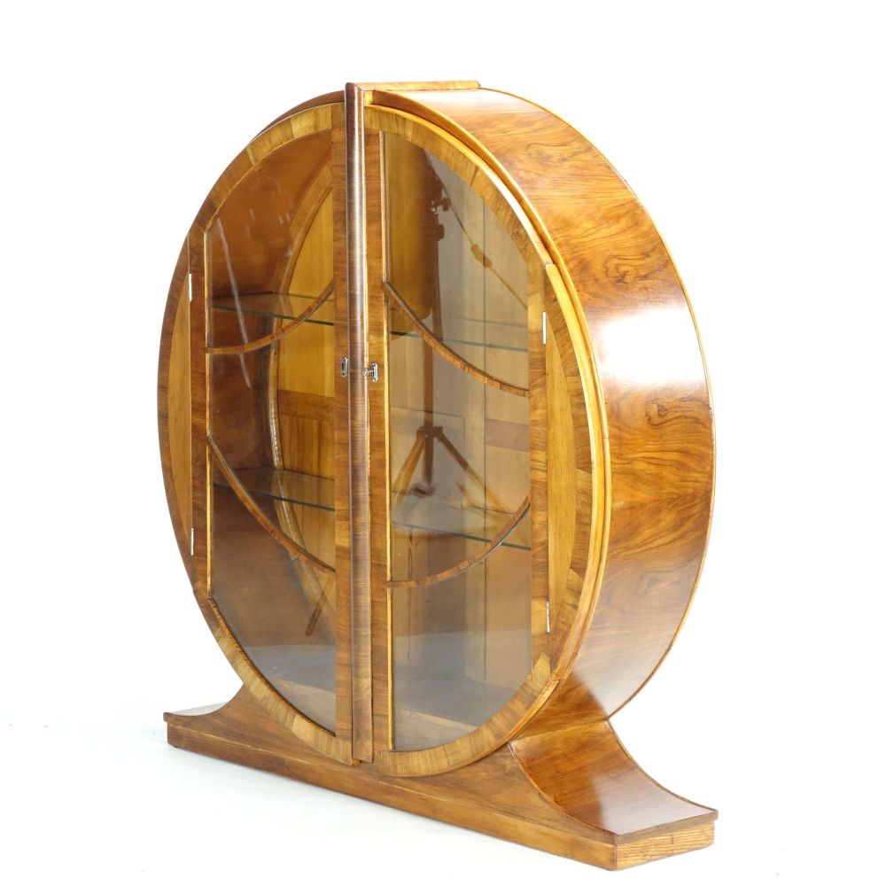 Art Deco Circular Display Cabinet 1930s
