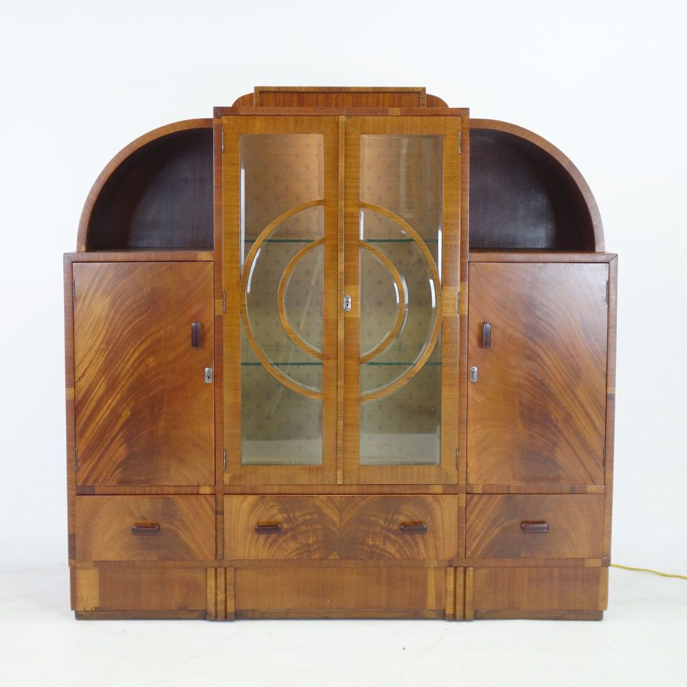 Art Deco Display Cabinet .