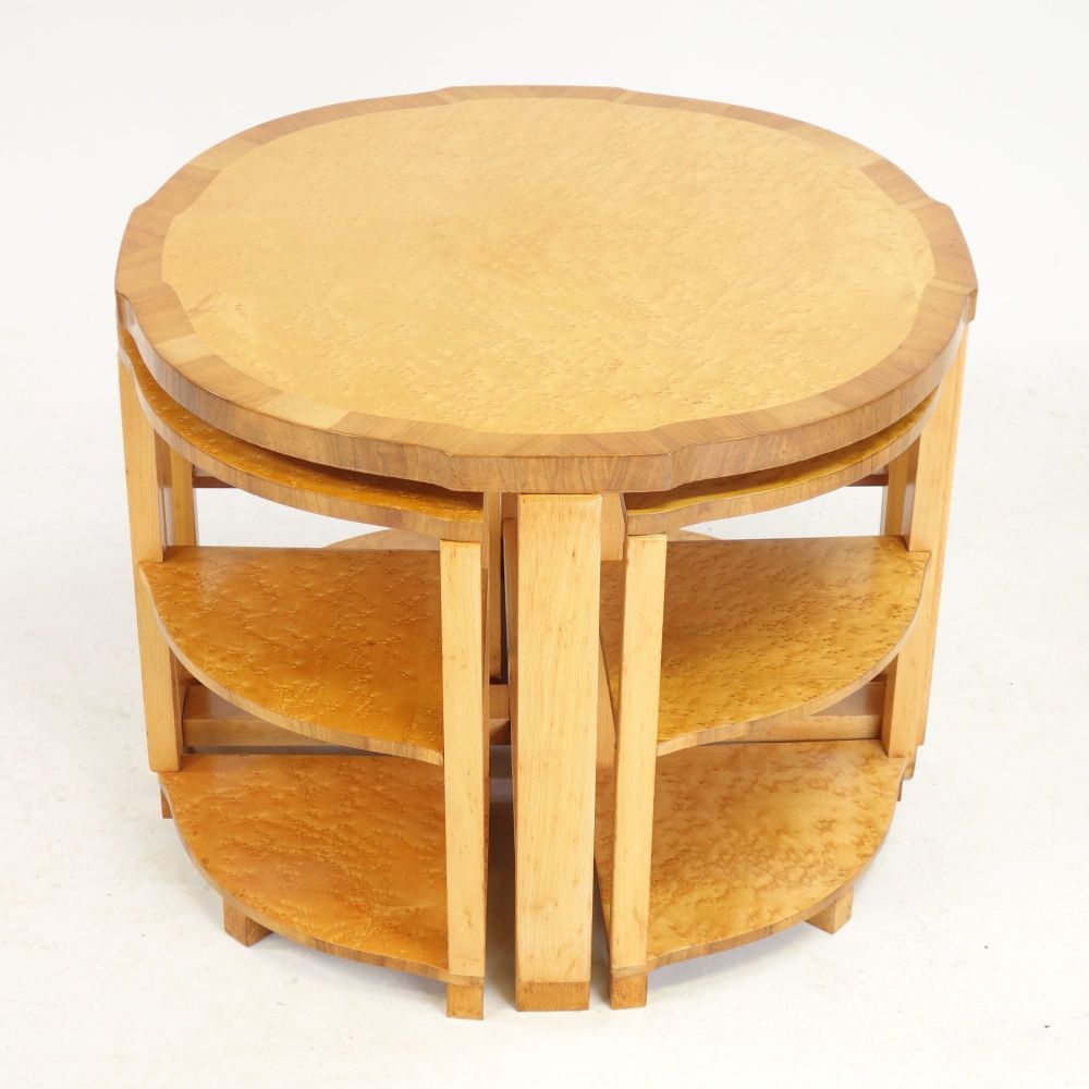 Art Deco Nest of five Tables by H&L Epstein.