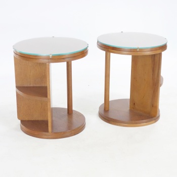  Pair of Modernist Art Deco Side Tables 1930's 
