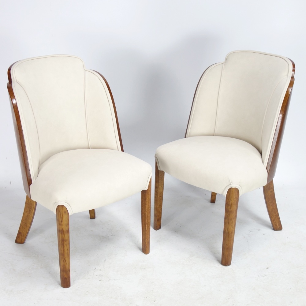 Pair of Art Deco Cloud Chairs by H and L Epstein 1930's