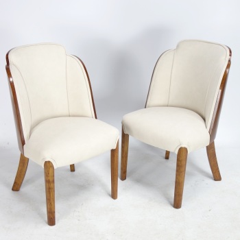 Pair of Art Deco Cloud Chairs by H and L Epstein 1930's SOLD