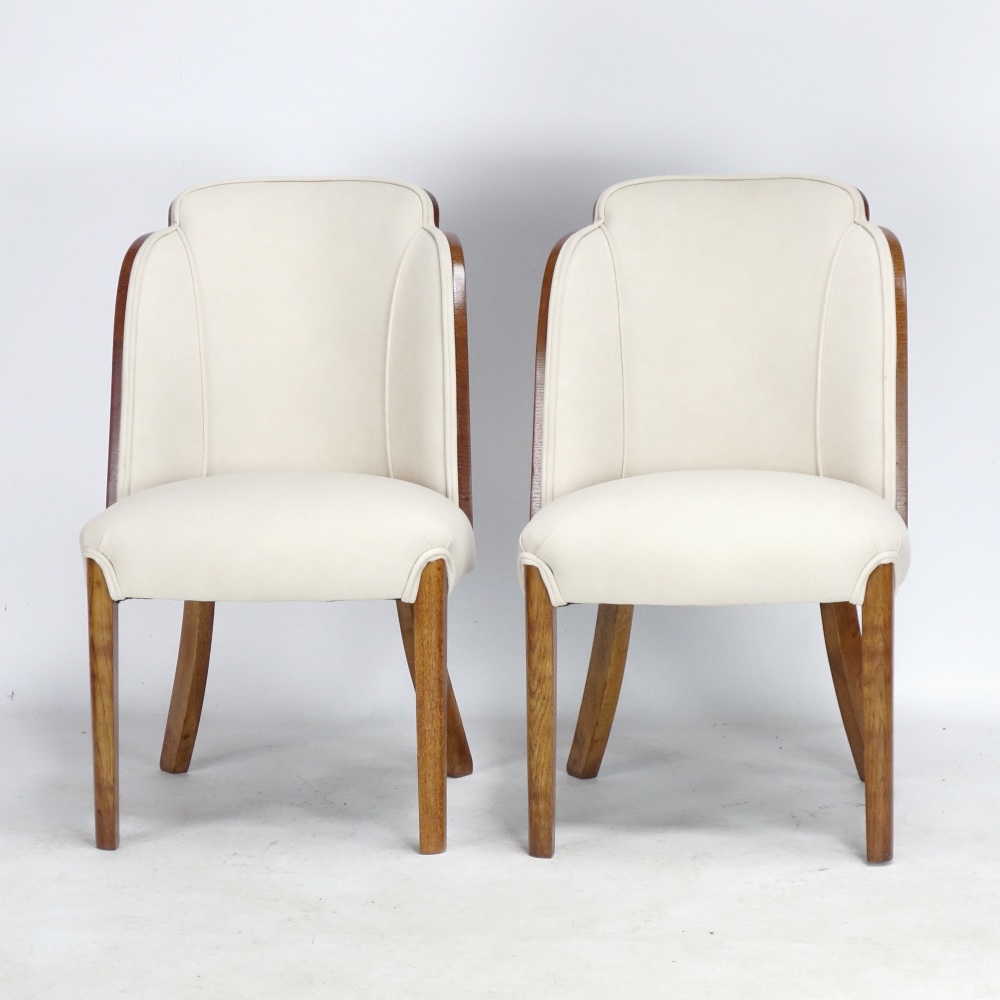 Pair of Art Deco Cloud Chairs by H and L Epstein 1930's