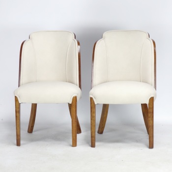 Pair of Art Deco Cloud Chairs by H and L Epstein 1930's SOLD