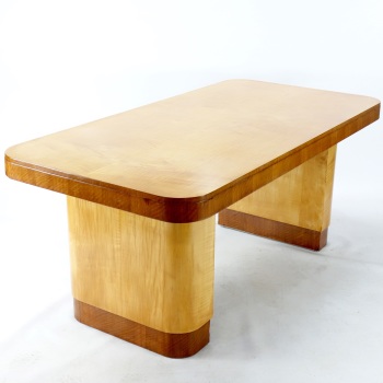 Art Deco Writing Table/ Desk in Sycamore RESERVED