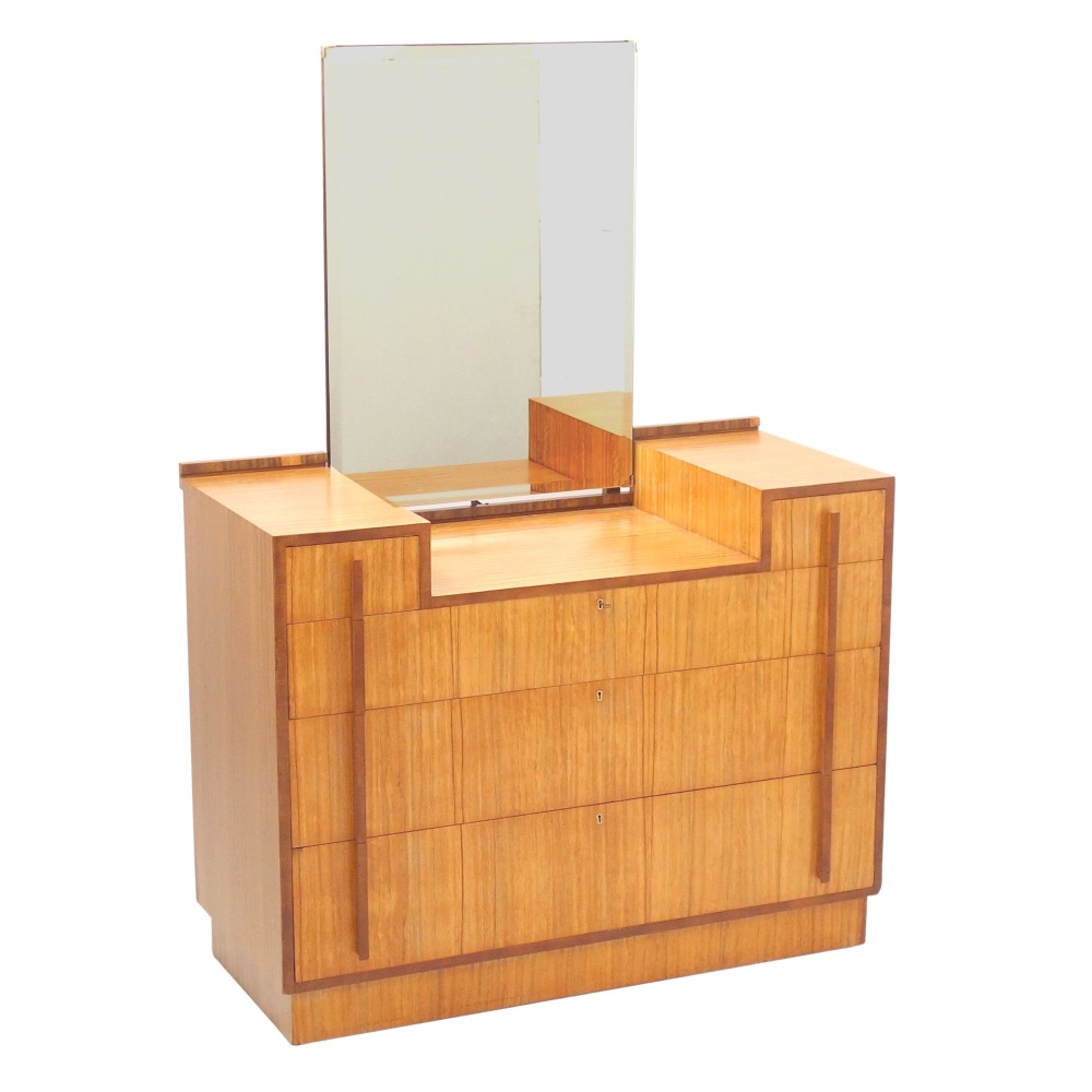 Art Deco Chest of Draws with Mirror Probably Heals