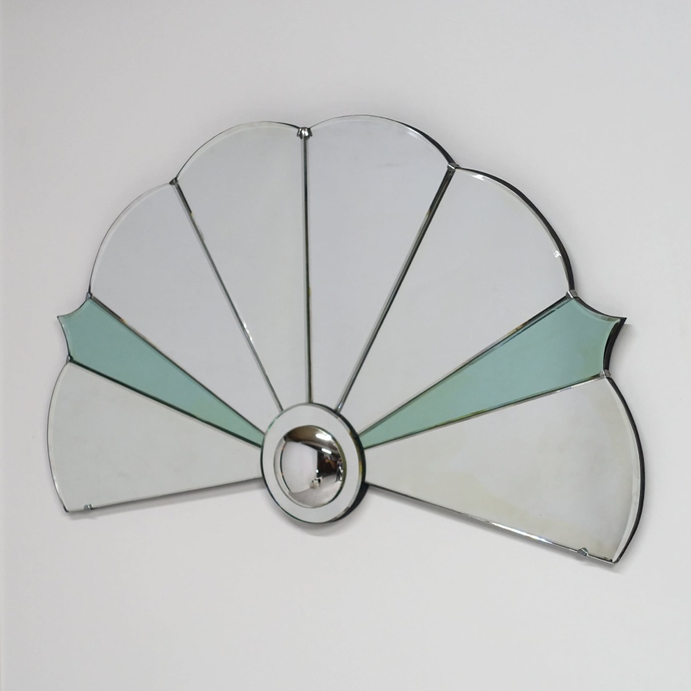 Art Deco Fan/cloud mirror 1930's