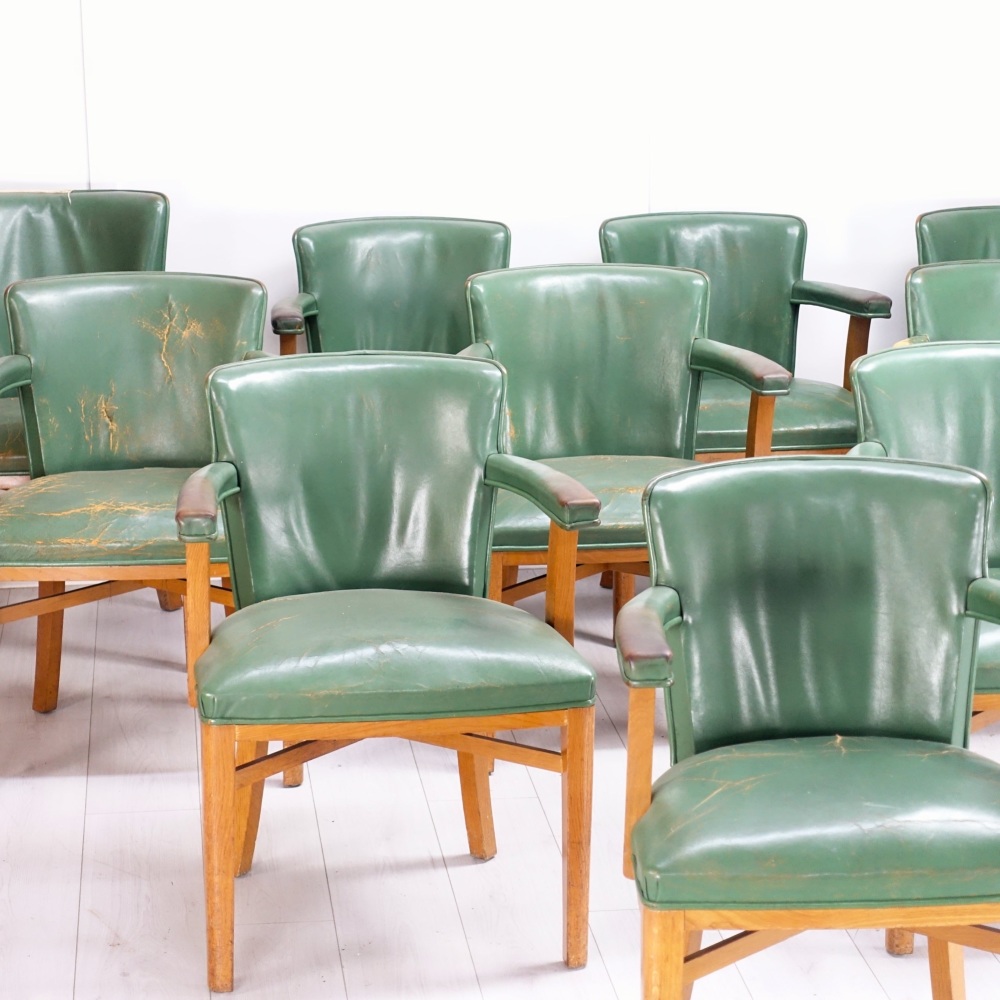 Art Deco Set of Ten  Chairs Hands of Wycombe 1930's