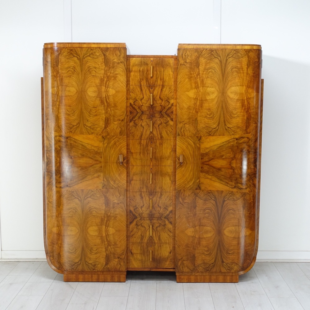 Art Deco Wardrobe by S.Hille 1930's