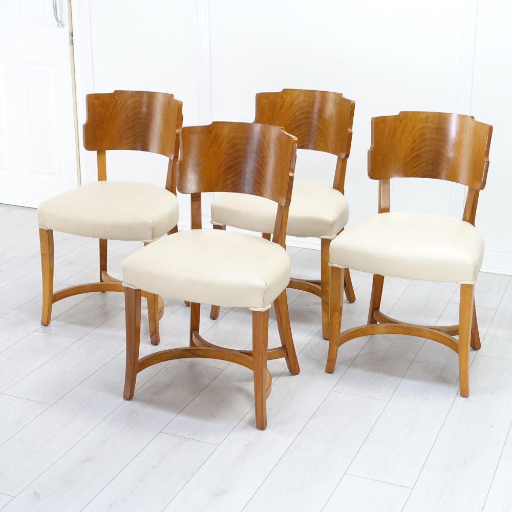 Art Deco Set of 4 Dining Chairs 1930's.
