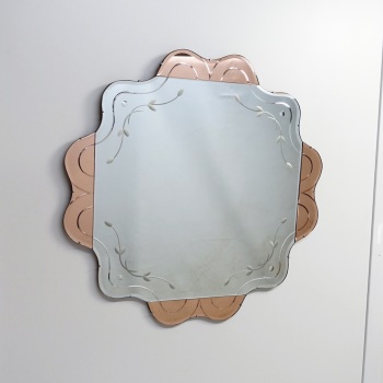 Art Deco Bevelled Edge Wall Mirror 1930's Reserved.