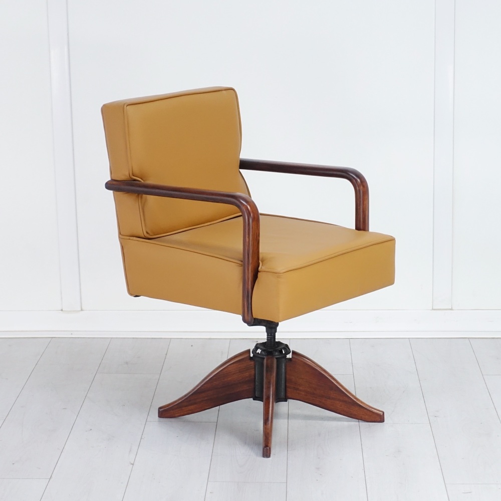 Art Deco Swivel Desk Chair French 1930’s