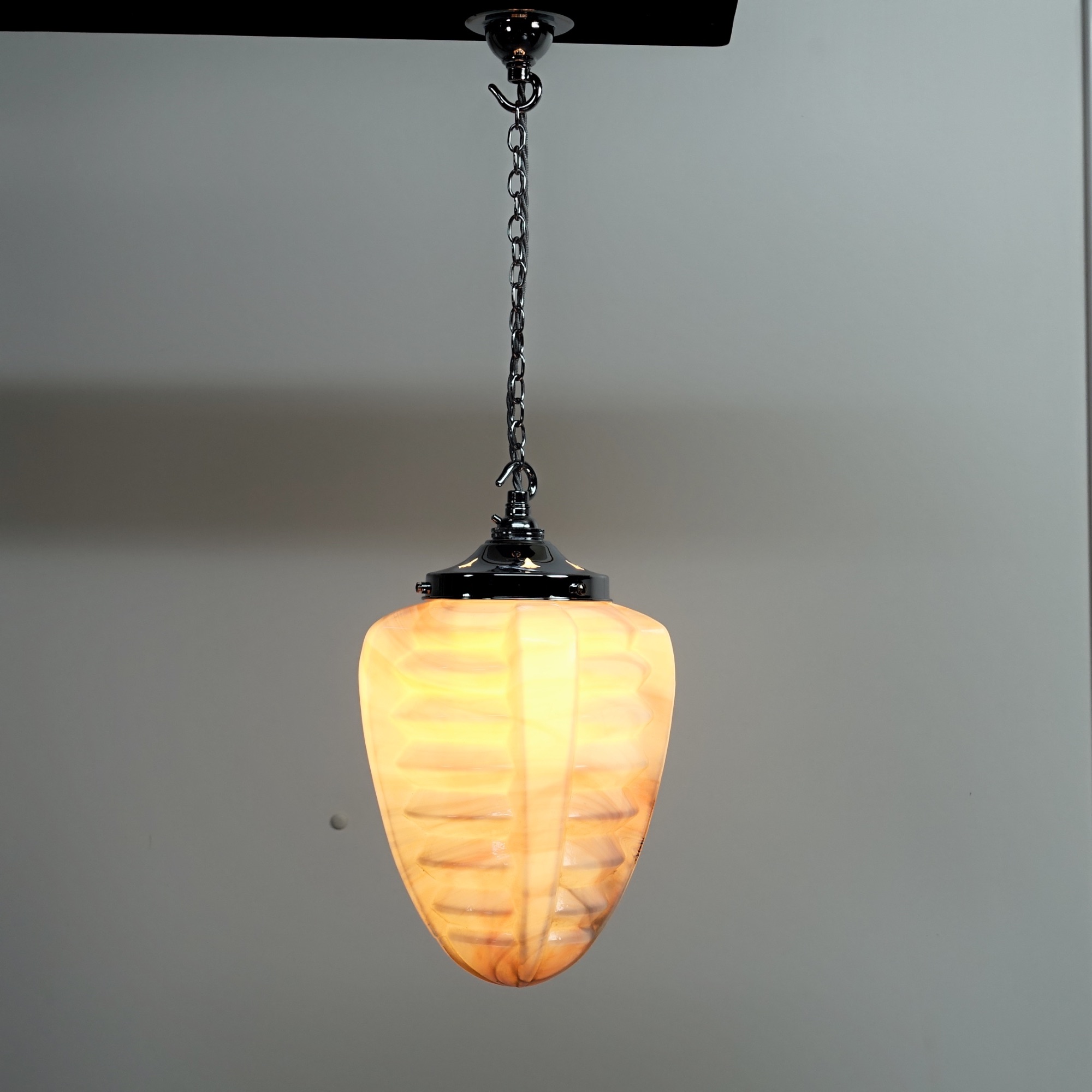Art Deco Opaline Glass pendant Light 1930’s