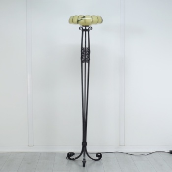 Art Deco Wrought Iron Floor Lamp French 1930’s. RESERVED