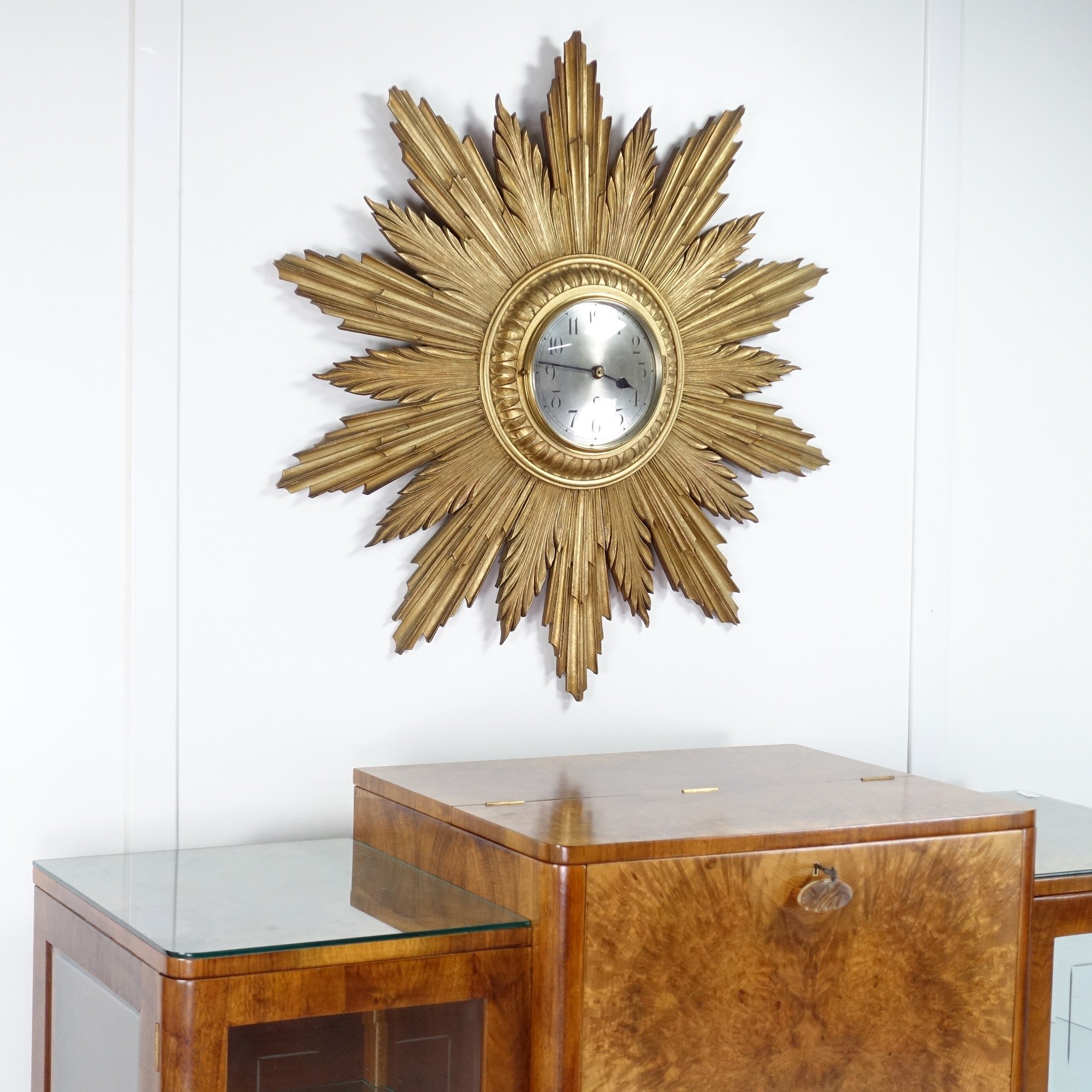 Sunburst 3ft diameter clock