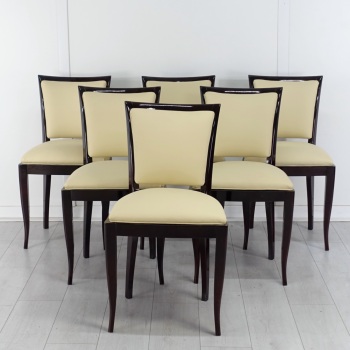 Set of 6 Art Deco Dining Chairs French 1930’s
