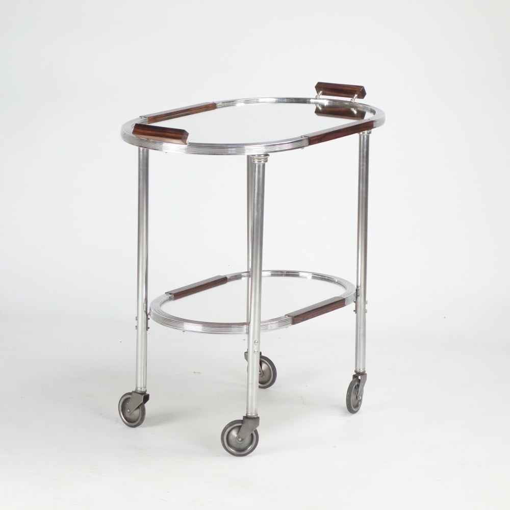 Art Deco Serving Trolley – France, 1940s