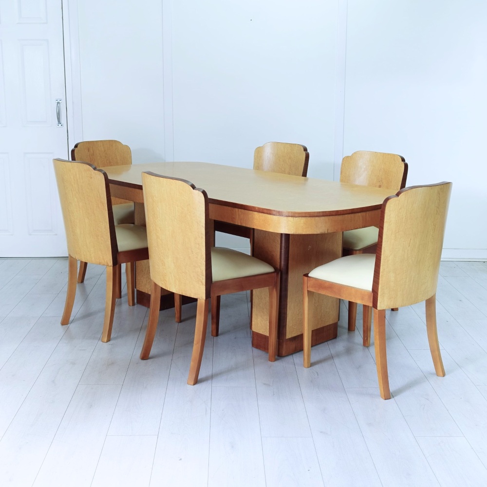 Art Deco Dining suite by H&L Epstein 1930’s.