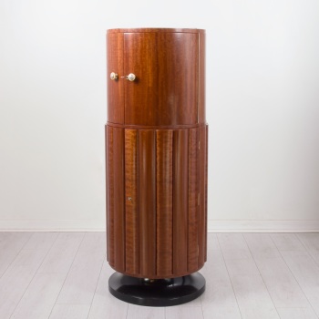 Art Deco Rocket Cocktail Cabinet Dry Bar English Circa 1936.