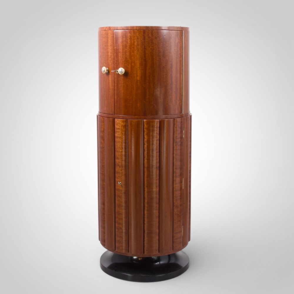 Art Deco Rocket Cocktail Cabinet Dry Bar English Circa 1936.