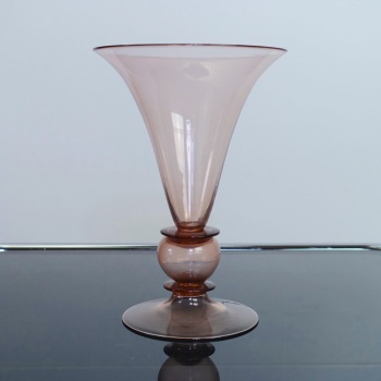 Murano Glass Vase in the Style of Vittorio Zecchin for Venni Italy c.1930