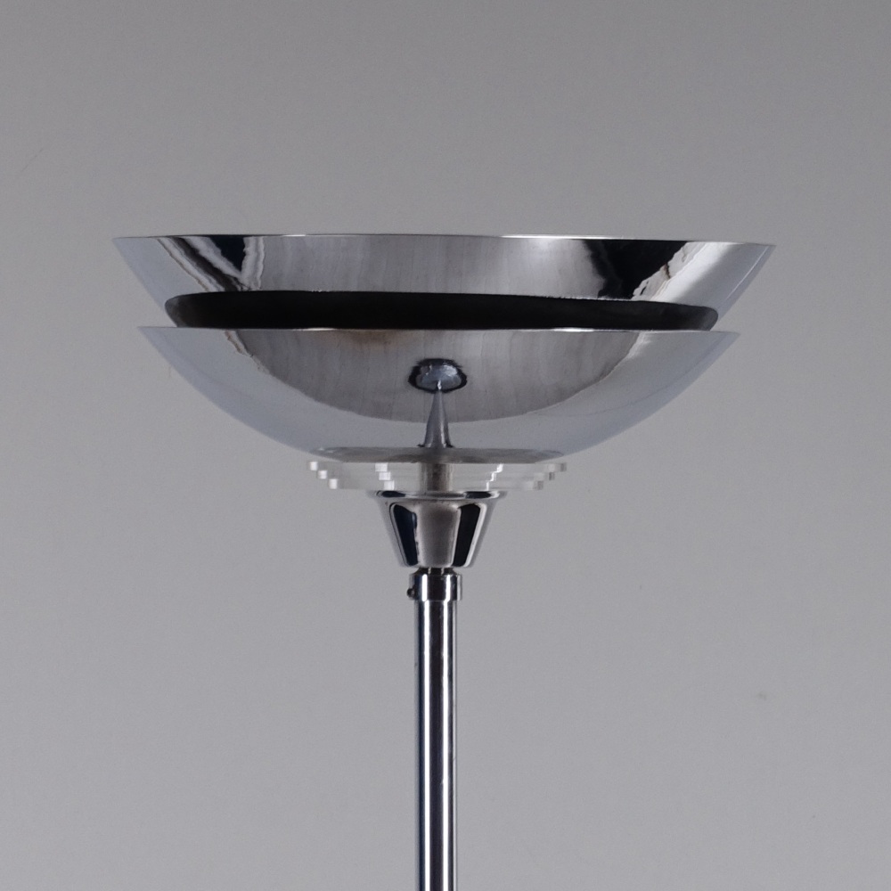 Art-deco-chrome-uplighter-shade-detail