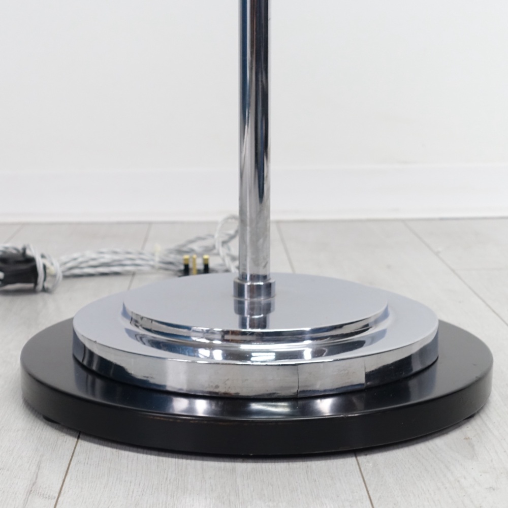 Art-deco-chrome-uplighter-base-detail