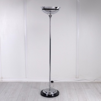 Art Deco Chrome Floor Lamp, English c.1930 RESERVED .