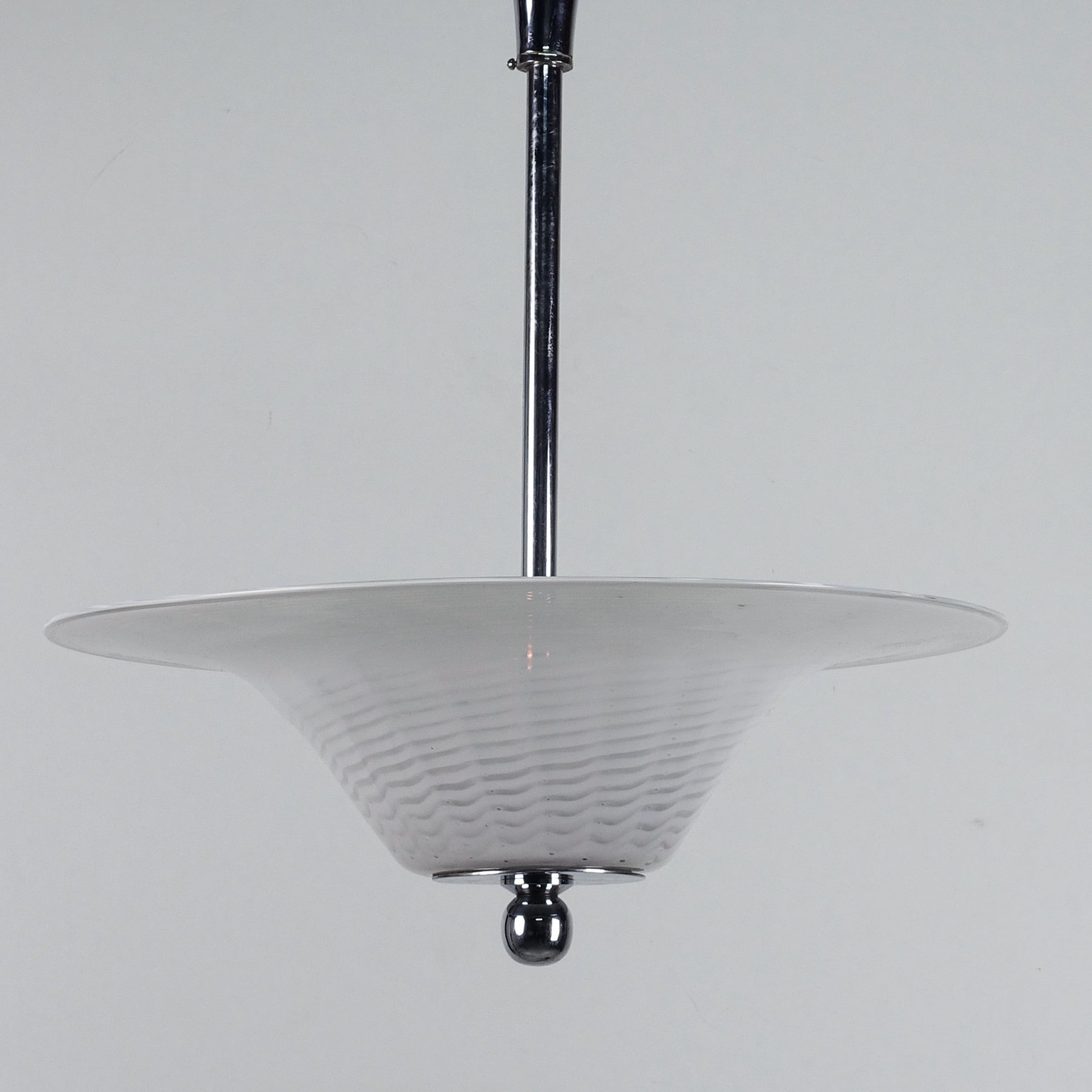 Art Deco Powell glass pendant light