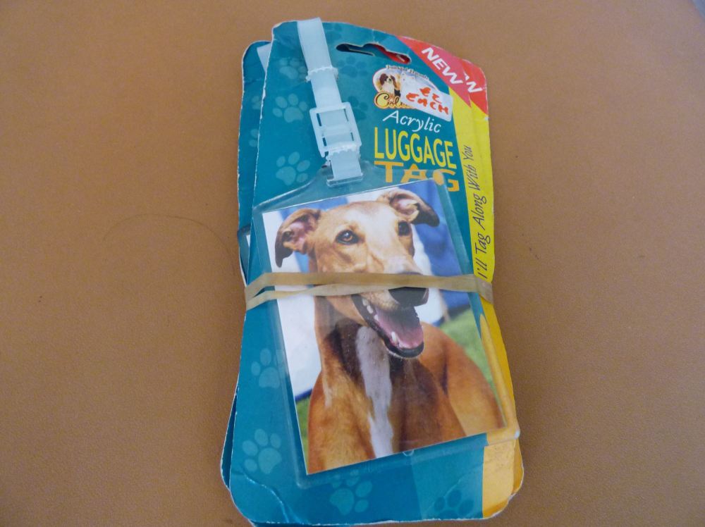 Greyhound - Acrylic Luggage Tag 