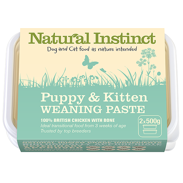 Natural Instinct Puppy & Kitten Weaning Paste 2 x 500g  (Please contact us to order)