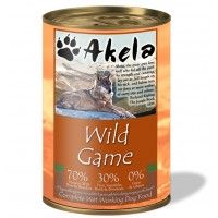 Akela Grain-Free Complete Wet Working Dog Food Wild Game 400g Tin